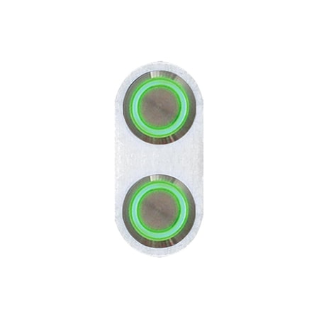 Autoloc Power Accessories Daytona Billet Switch With Green Led Illumination - Single Switch 12541